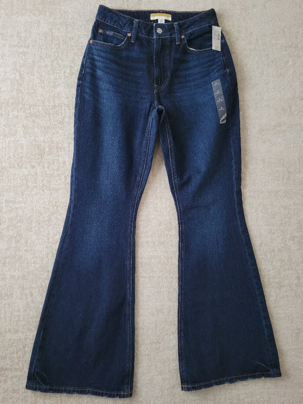 Goldie Blues Maurices 90s Flare Curvy Fit High Rise Jeans 4 Reg Blue Stretch